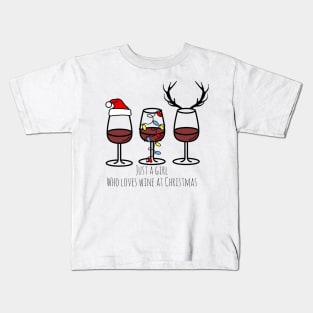 Wine and Christmas Kids T-Shirt